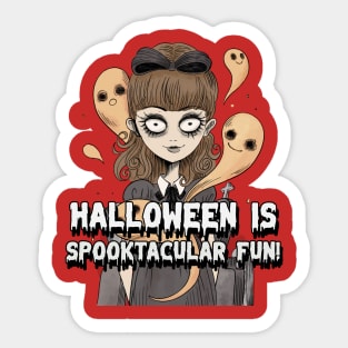 Halloween is Spooktacular fun Sticker